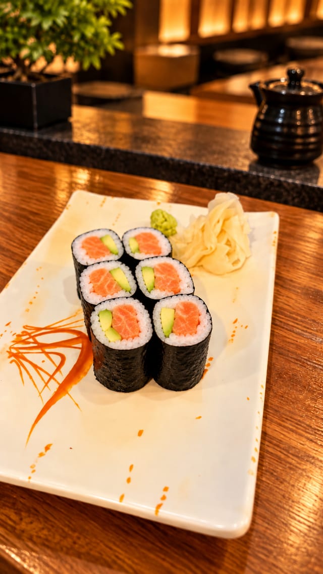 Salmon Avocado Roll.