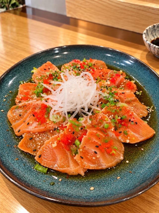 Salmon Tataki.