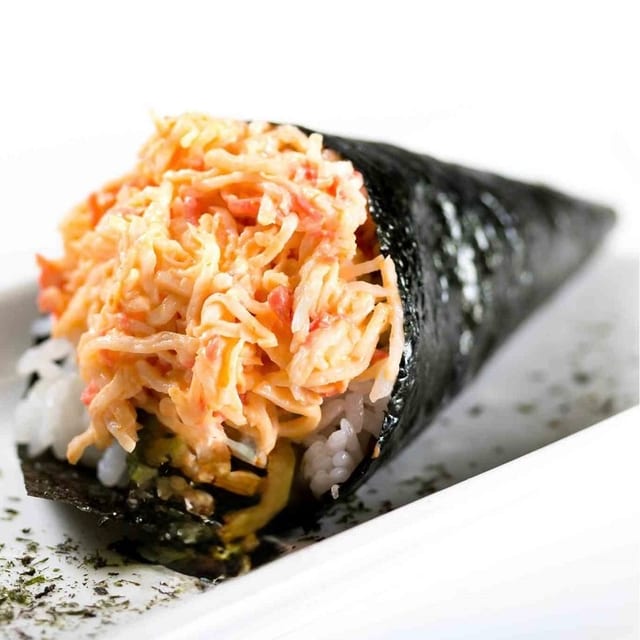 Spicy Krab Hand Roll.