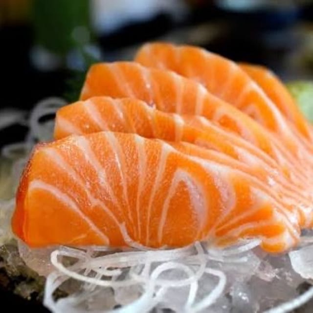 Salmon Sashimi.