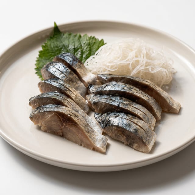 Mackerel Sashimi.